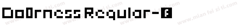 Do0rness Regular字体转换